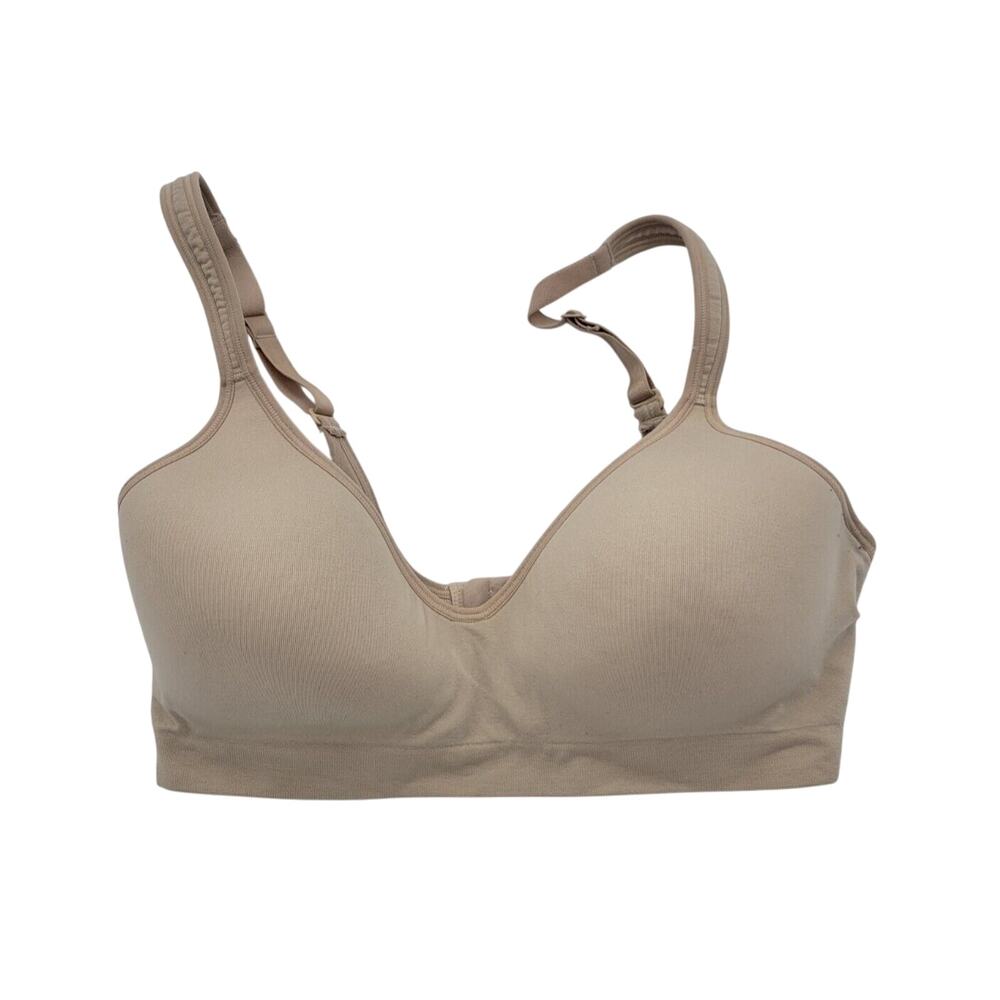 Carole Hochman Tan Seamless Comfort Molded Cup Wire Free Bra Size Medium